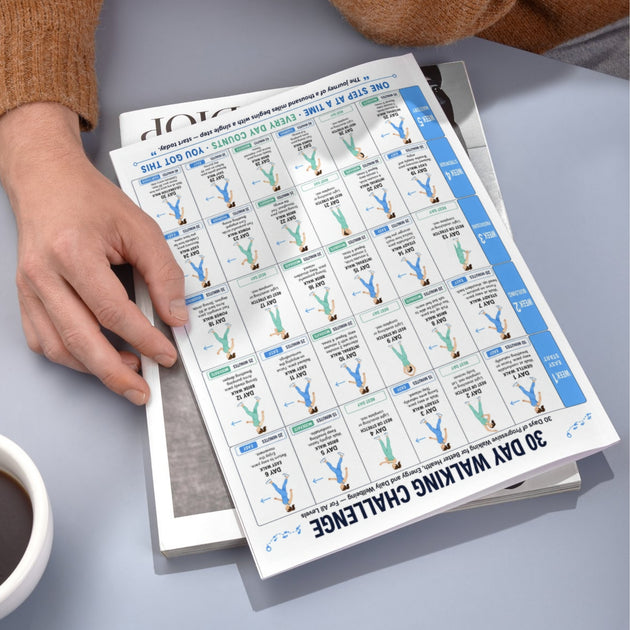 30 Day Walking Challenge — Progressive Printable Chart – VitaFlow Studio