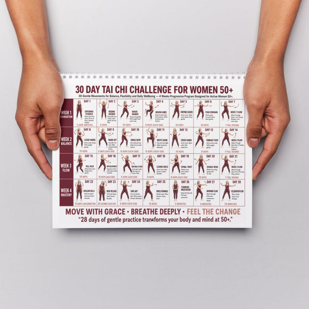 30 Day Tai Chi Challenge for Women 50+ — Printable Chart – VitaFlow Studio