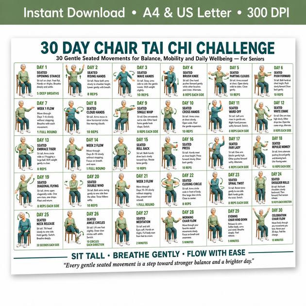 30 Day Walking Challenge — Progressive Printable Chart – VitaFlow Studio