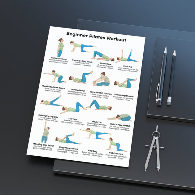 Beginner Pilates Workout Printable PDF Full Body Routine – VitaFlow Studio