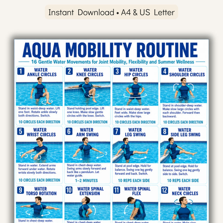 Aqua Mobility Routine Printable PDF – VitaFlow Studio