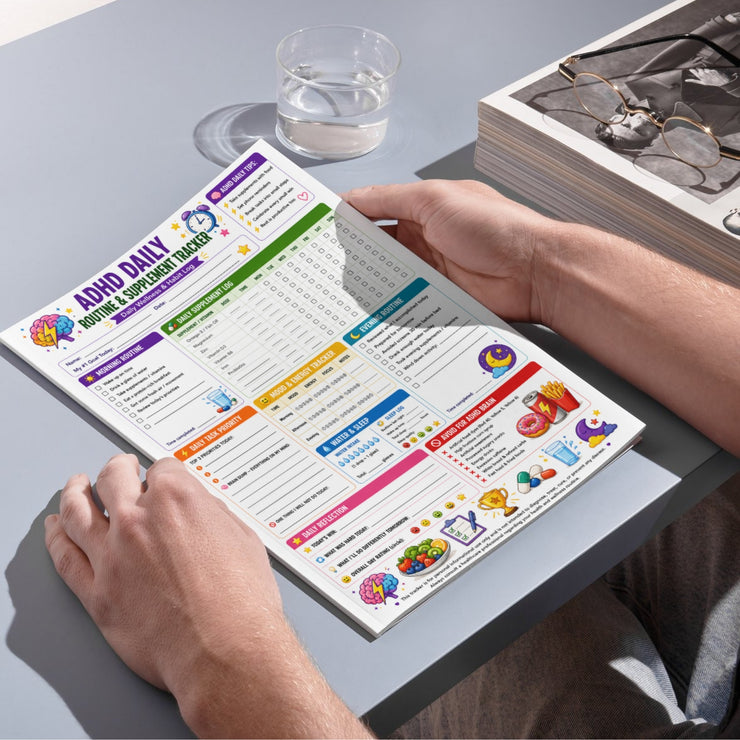 ADHD Daily Routine Tracker Printable | Habit Log PDF – VitaFlow Studio