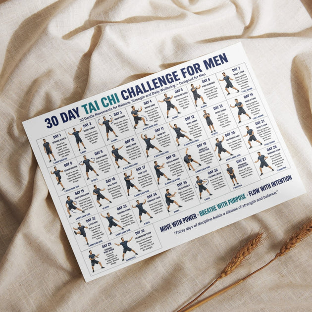 Men's Challenge Bundle — 3 Printable Fitness Charts – VitaFlow Studio