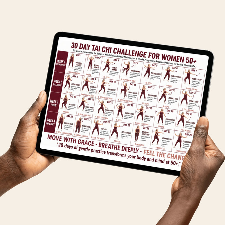 30 Day Tai Chi Challenge for Women 50+ — Printable Chart – VitaFlow Studio