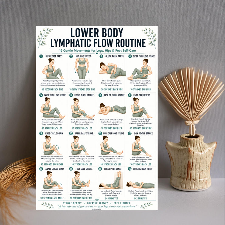 Body Flow Routine Lower Body Lymphatic Flow Routine Printable PDF – VitaFlow Studio