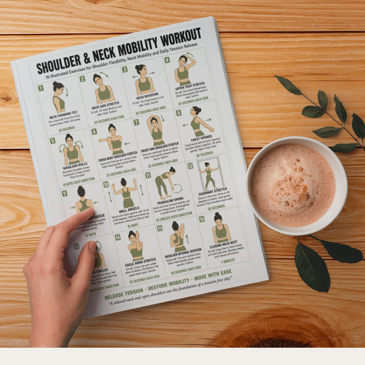 Shoulder & Neck Mobility Workout — 16 Exercise Printable – VitaFlow Studio